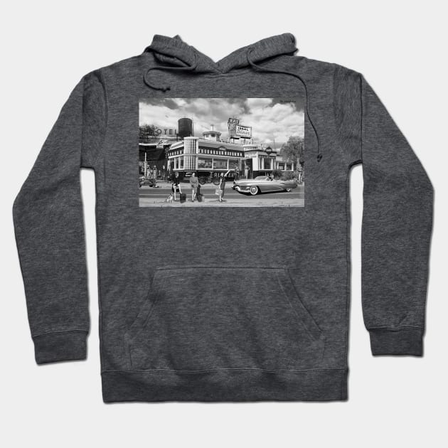 The Hitchhikers (Black & White Edition) Hoodie by PrivateVices